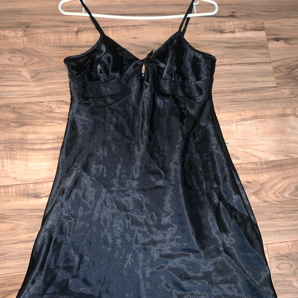 Black slip dress